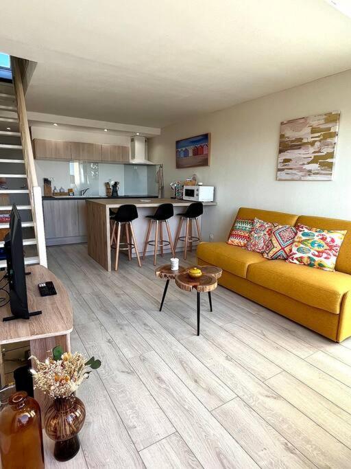Appartamento Duplex Cosy Avec Vue Mer Cucq Esterno foto